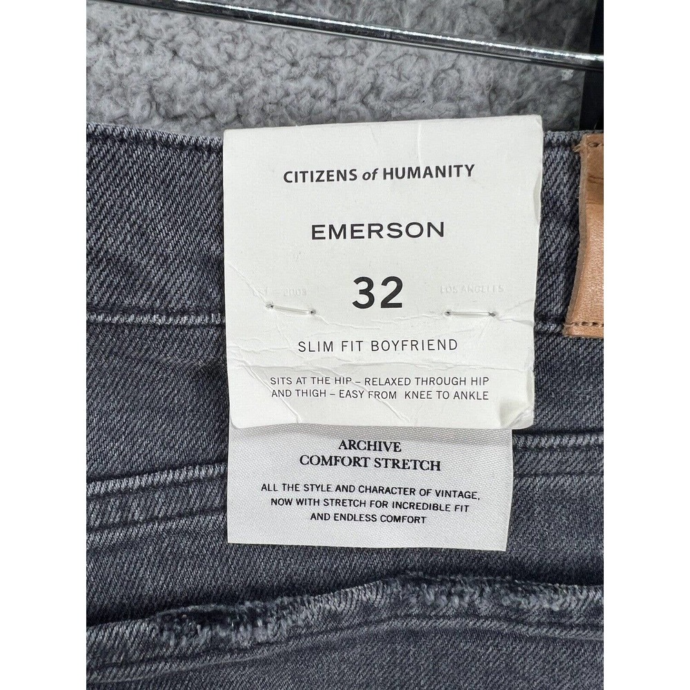 Citizens Of Humanity Emmerson Boyfriend Slim Size 32 Button Fly Jeans New - Picture 6 of 9